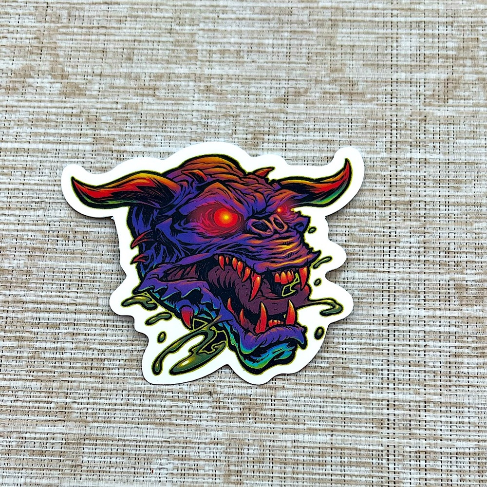 Underworld Guardian Gross Grunge Horror Funky Single Decor Art Sticker